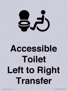 Accessible Toilet with Left to Right Transfer